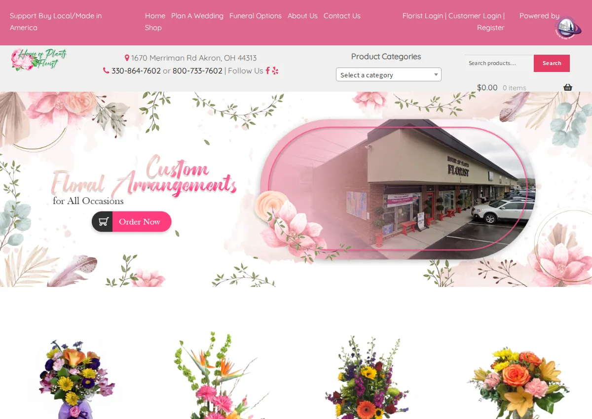 Store homepage