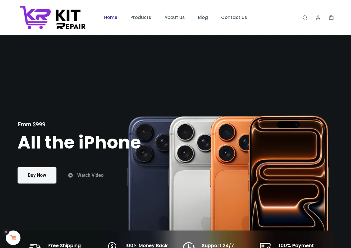 Store homepage