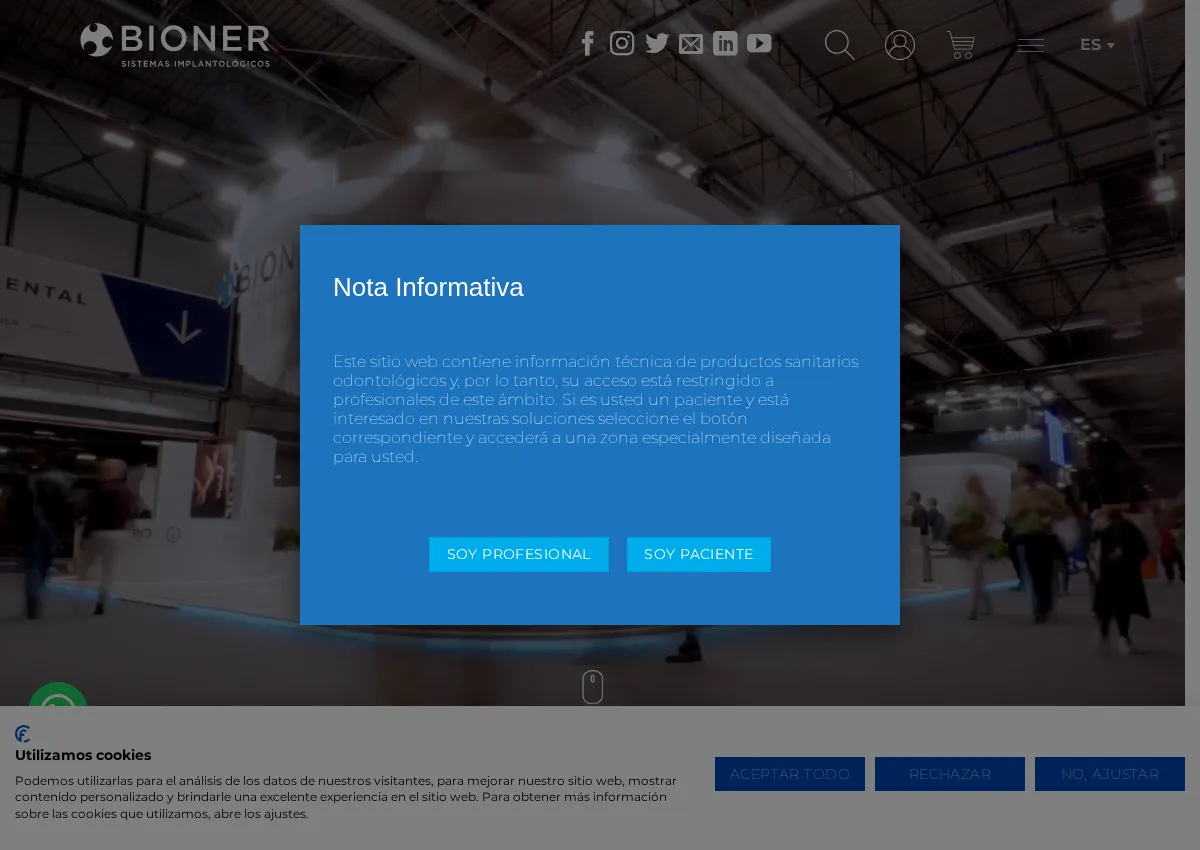 Store homepage