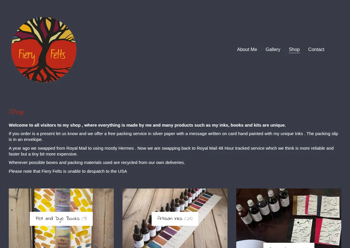 Store homepage