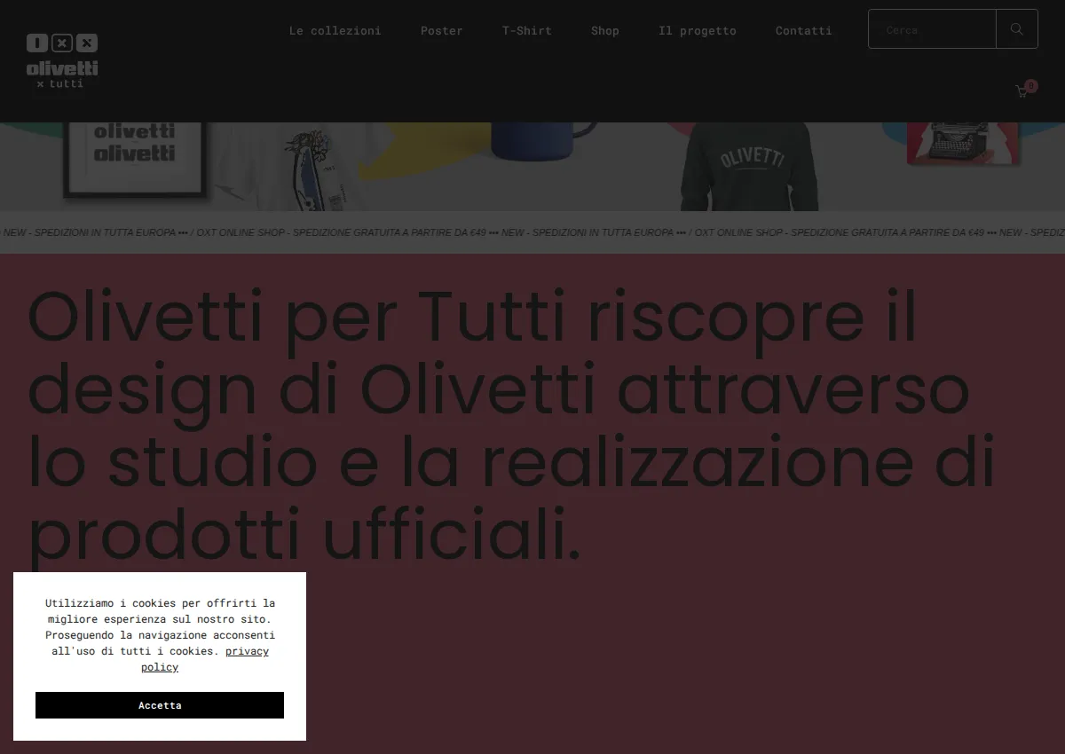 Store homepage