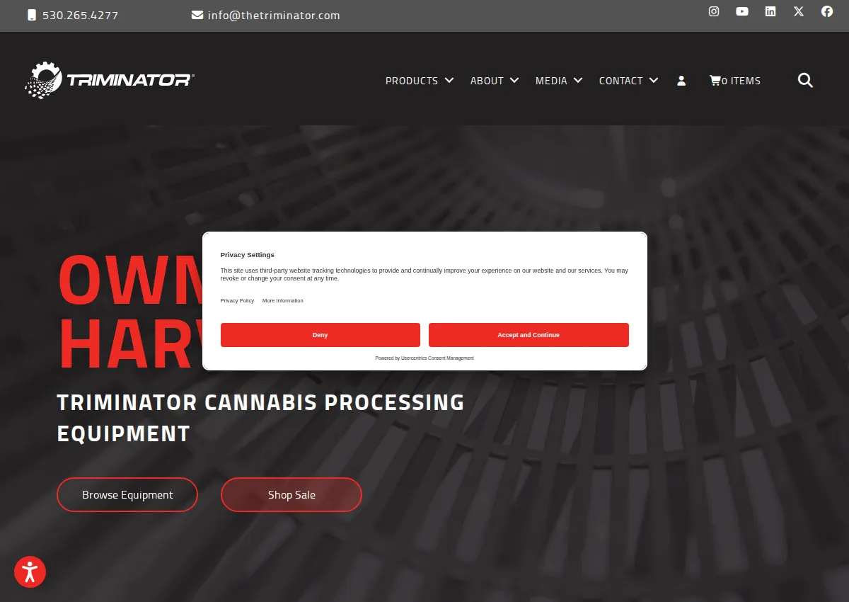 Store homepage