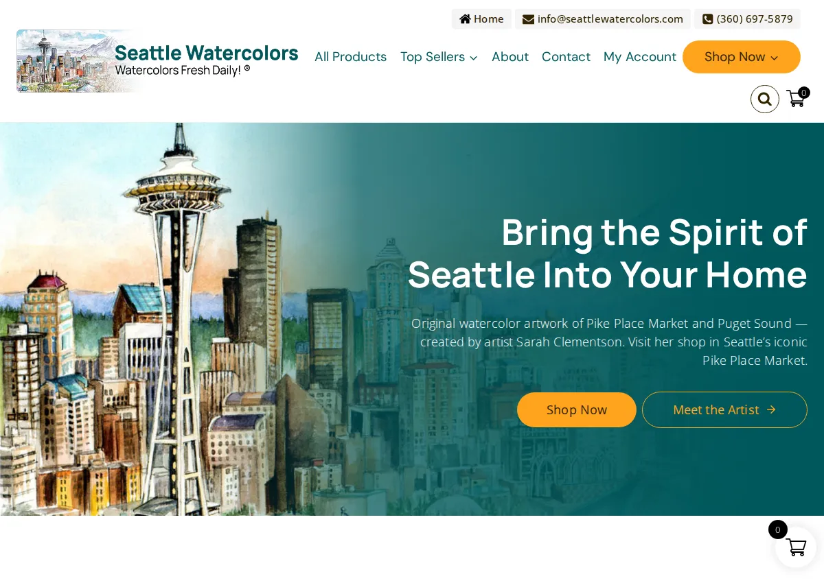 Store homepage