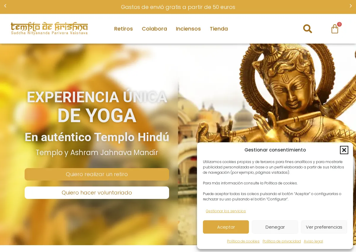 Store homepage