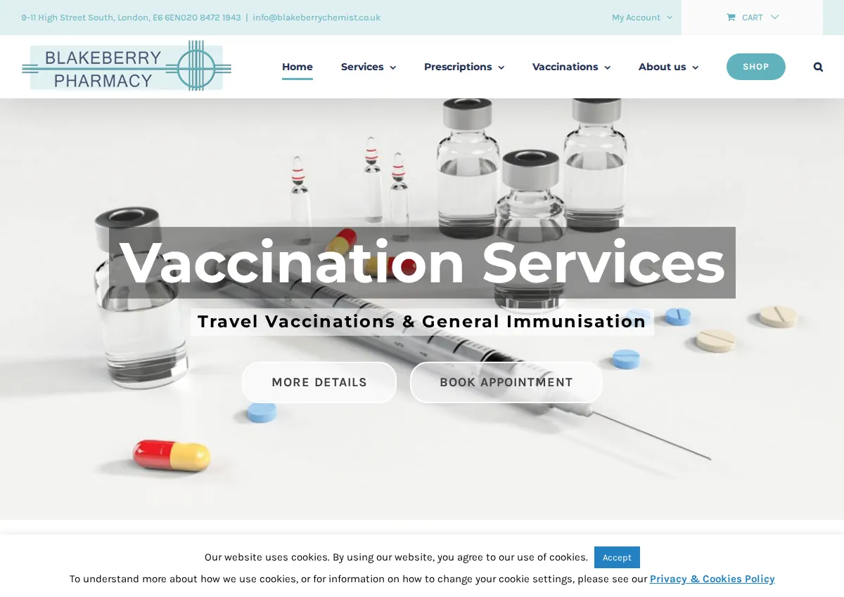 Store homepage