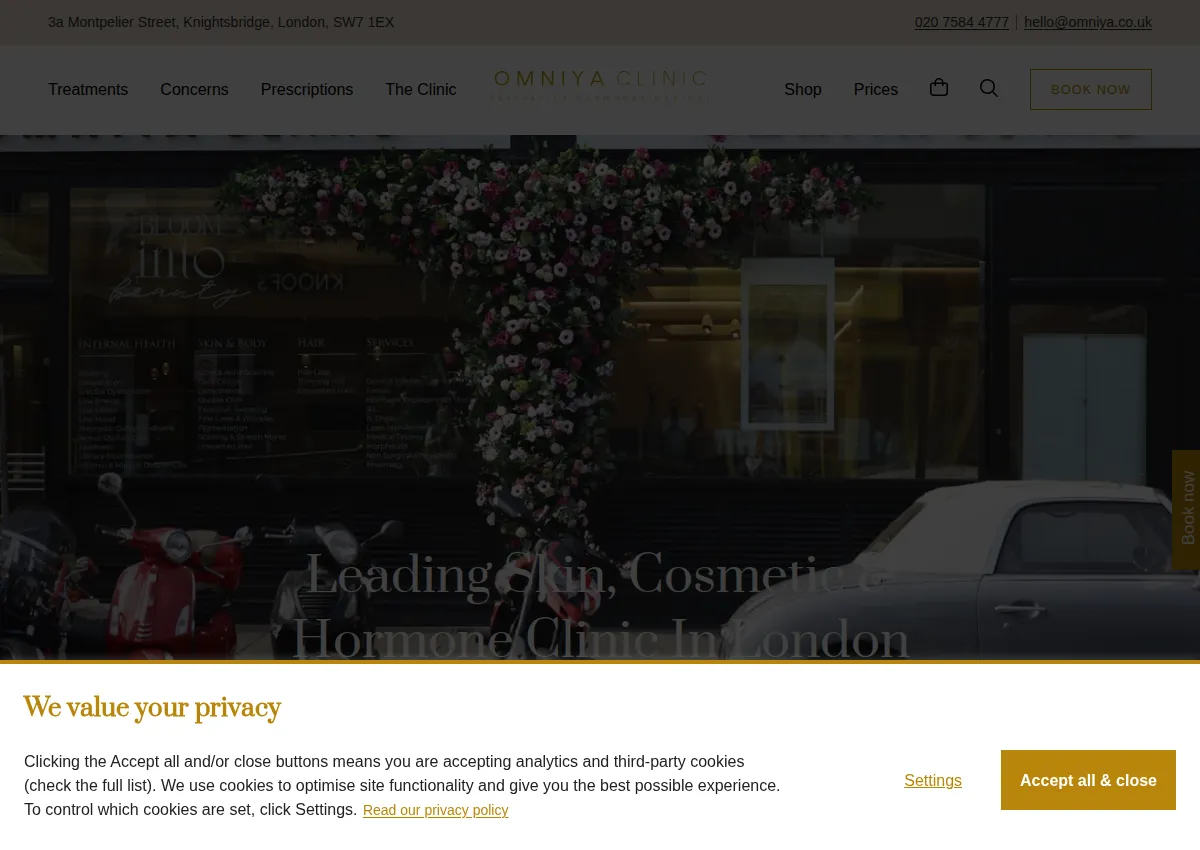 Store homepage