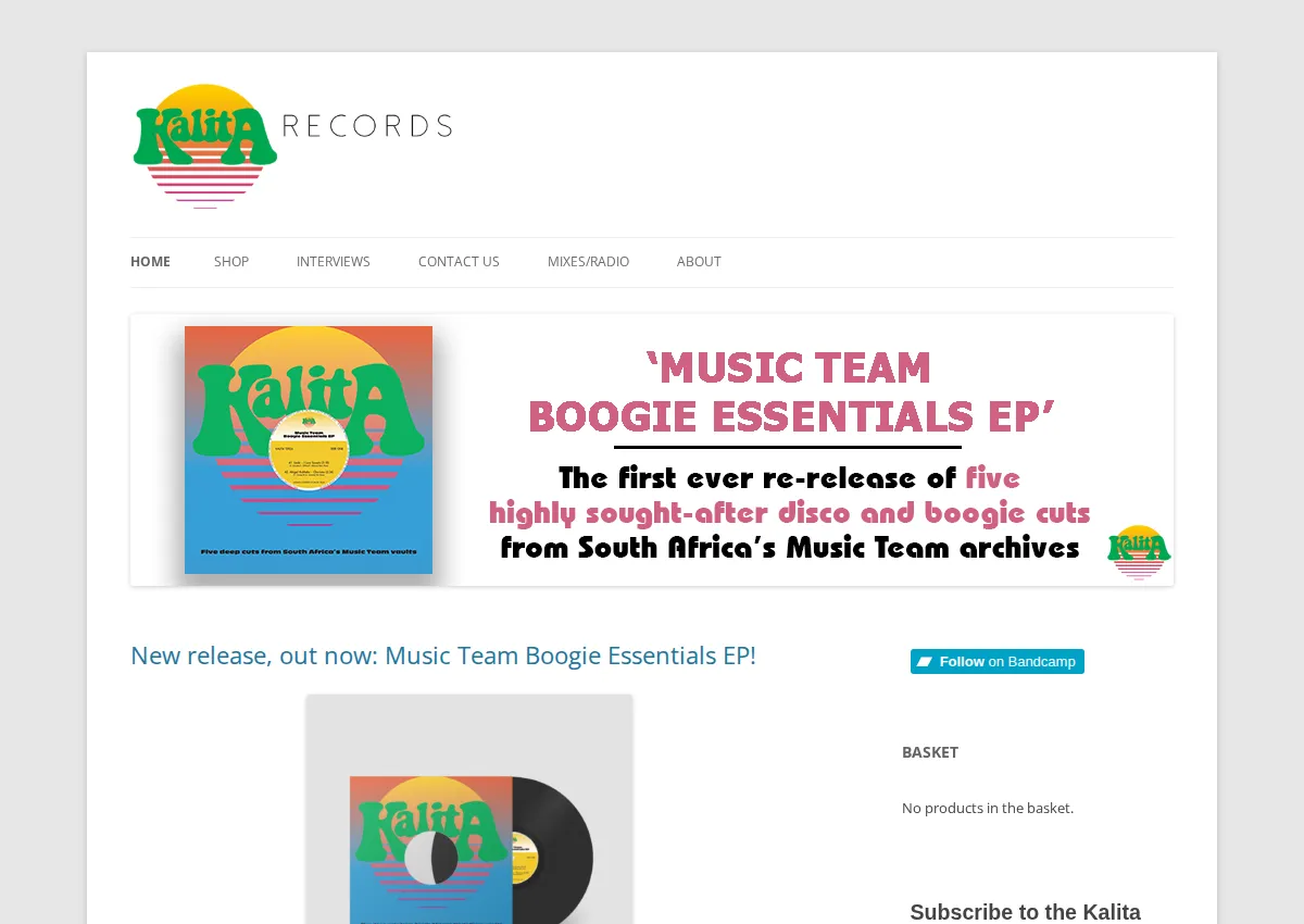 Store homepage