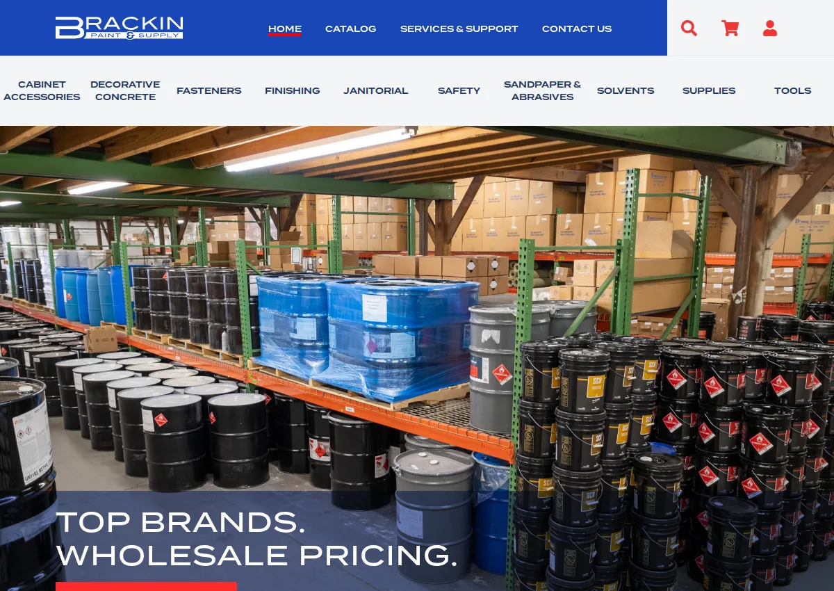 Store homepage