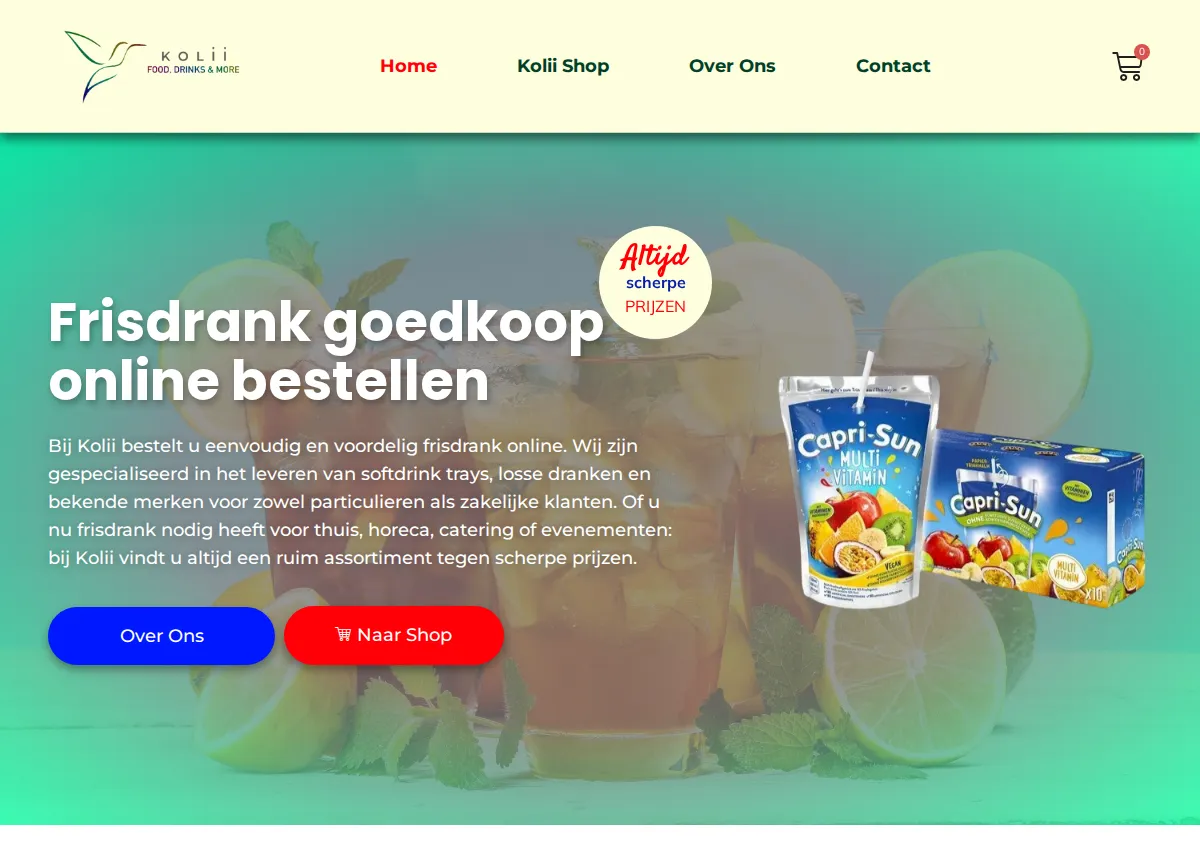 Store homepage