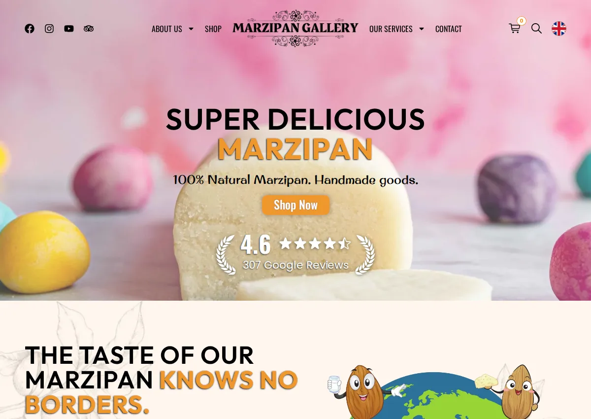 Store homepage