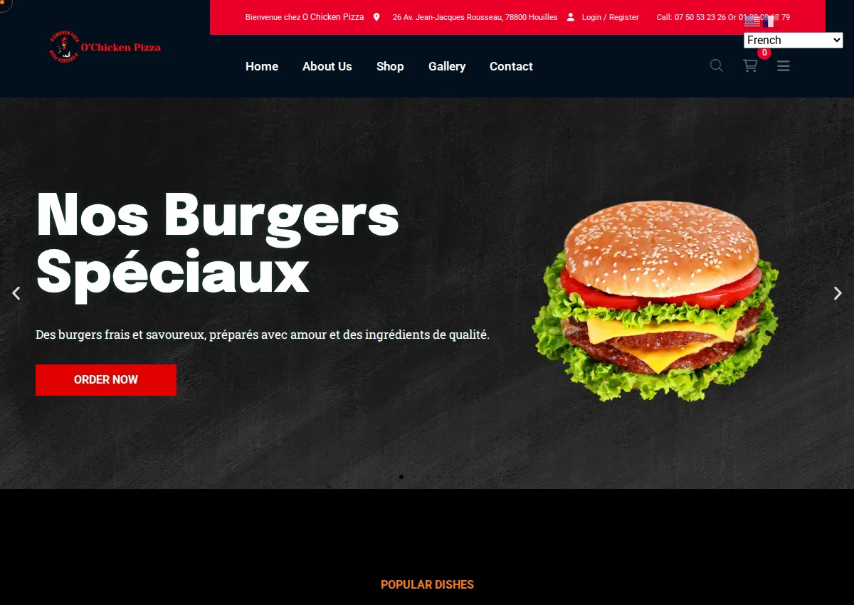 Store homepage