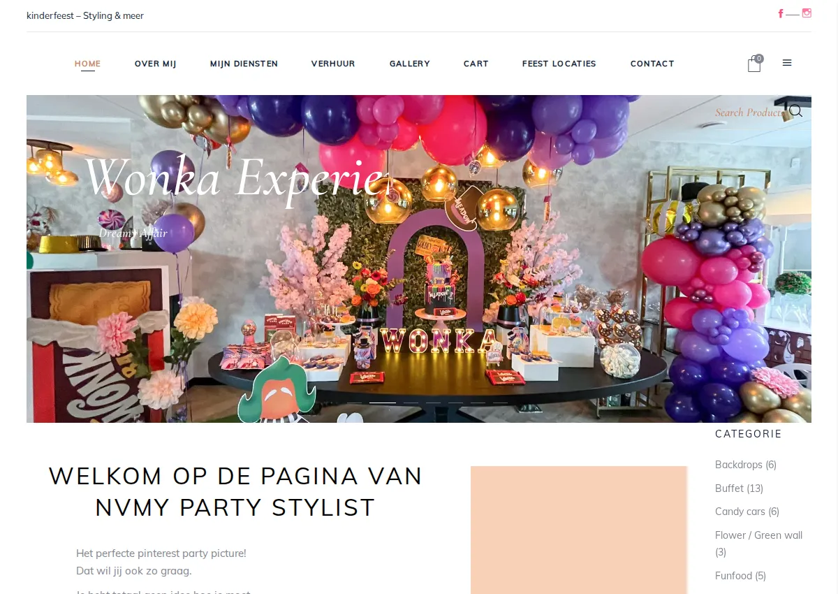Store homepage