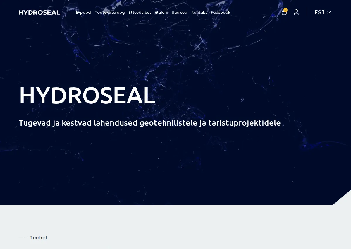 Store homepage