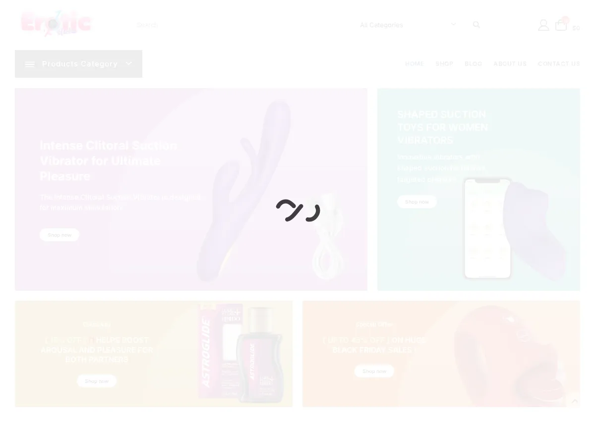 Store homepage