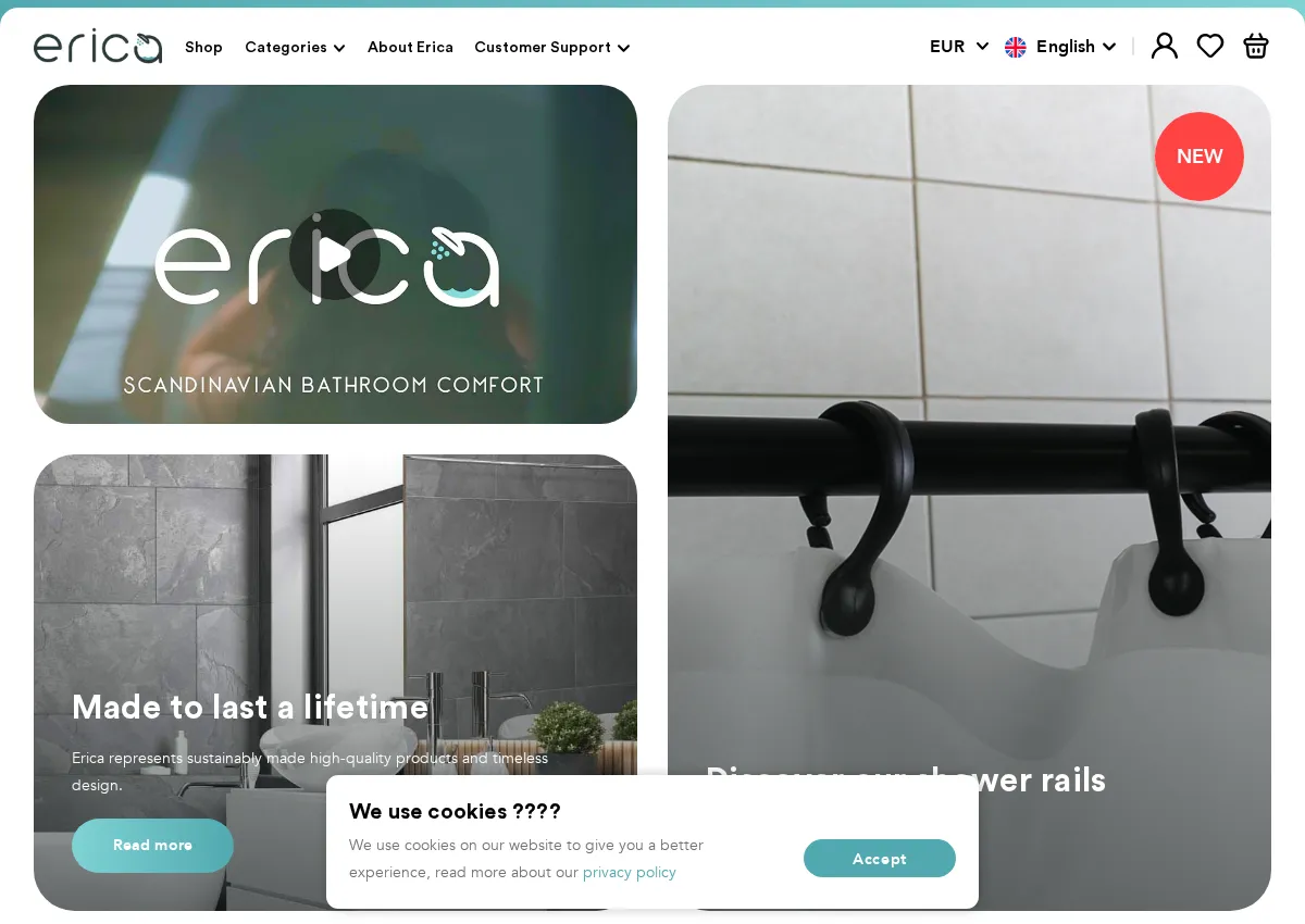 Store homepage