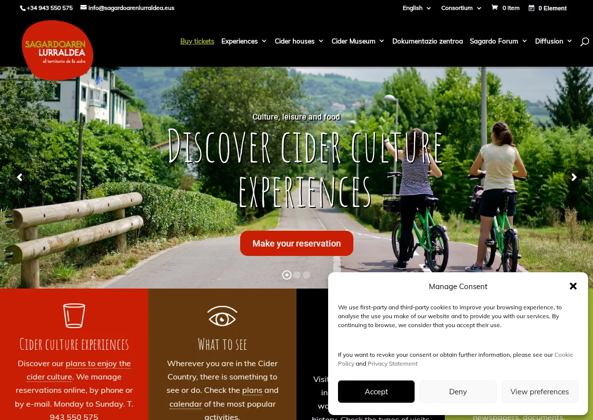Store homepage