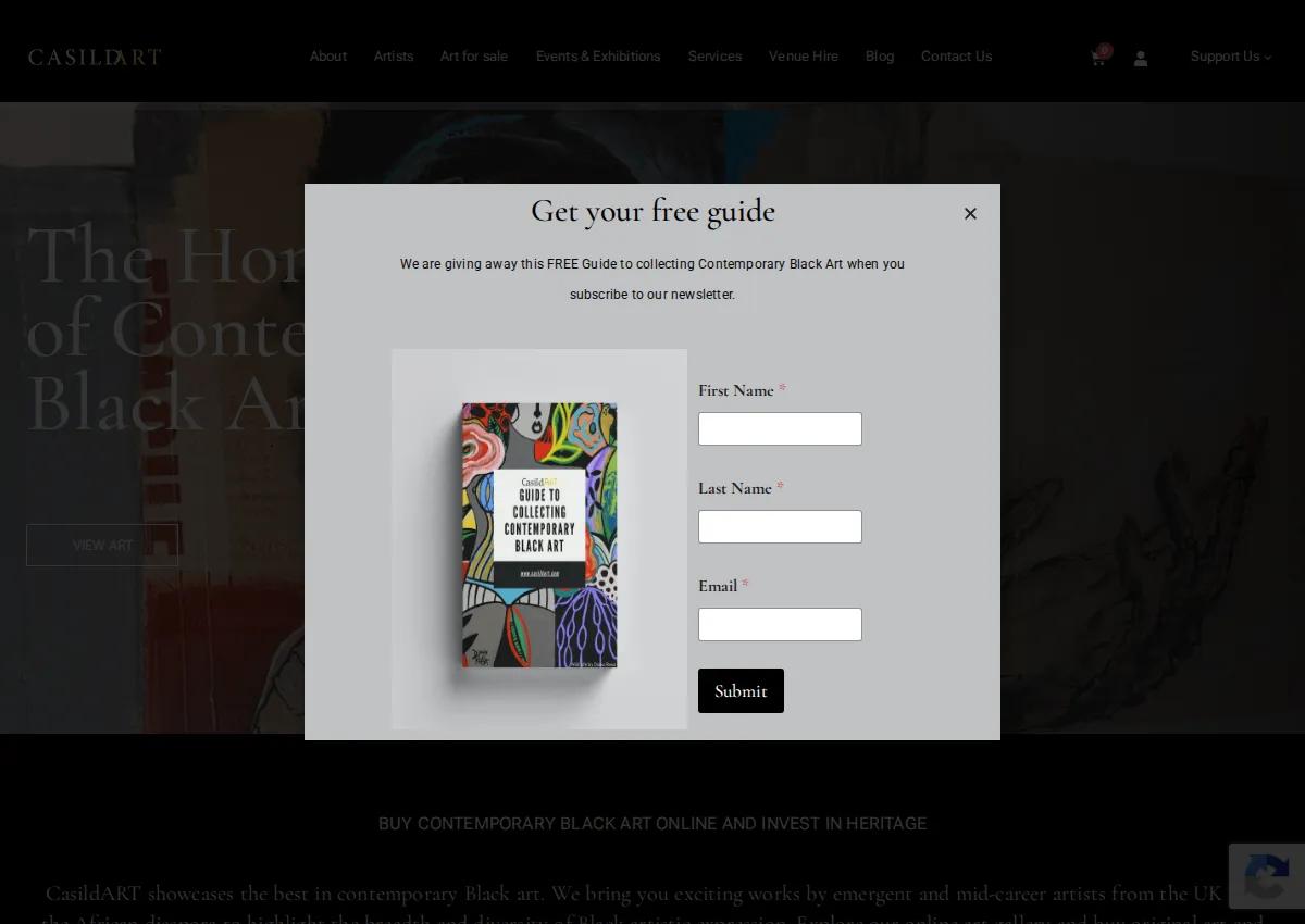 Store homepage