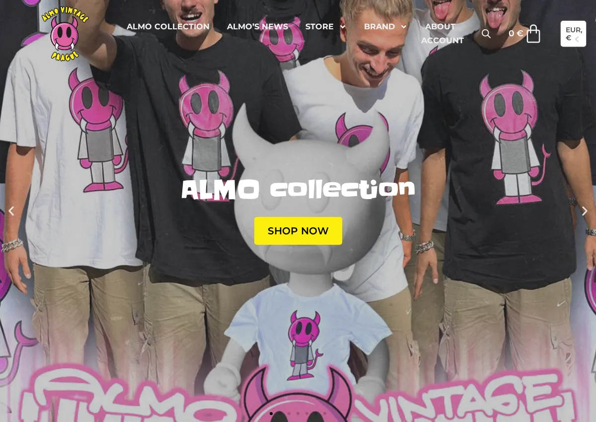 Store homepage