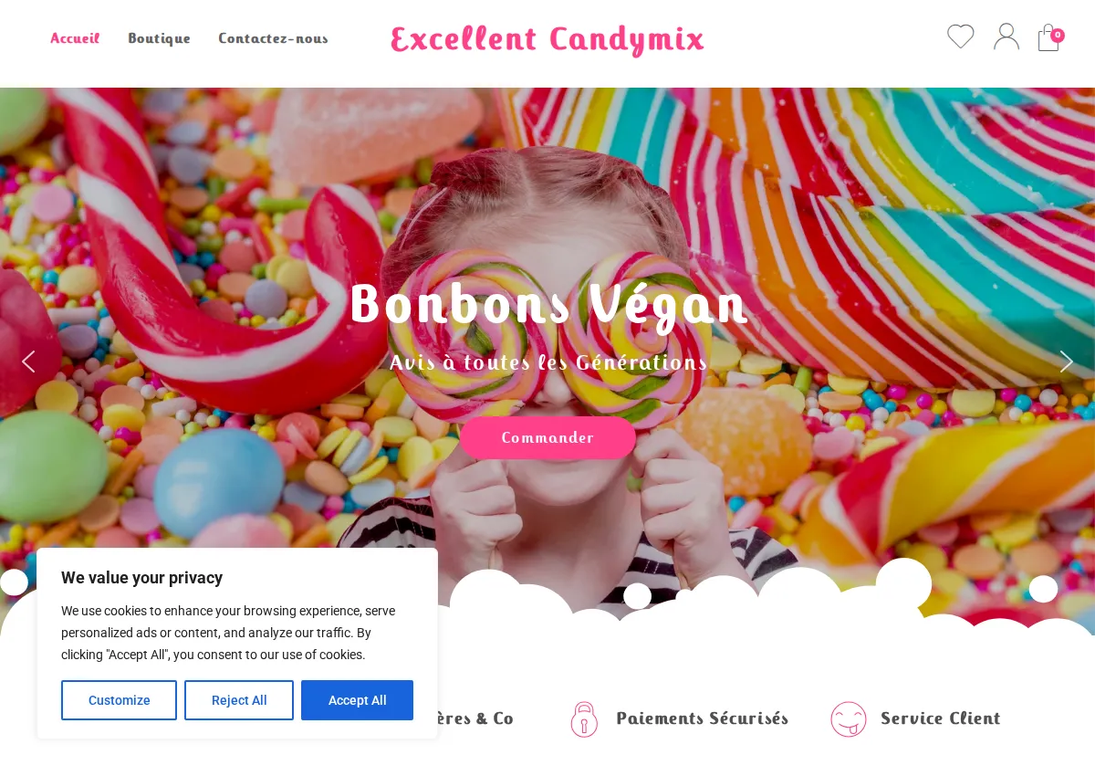 Store homepage