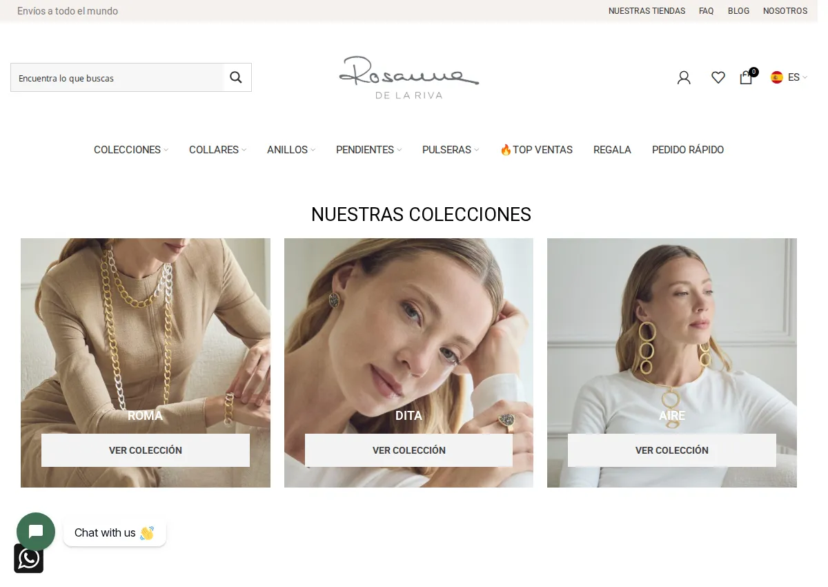 Store homepage