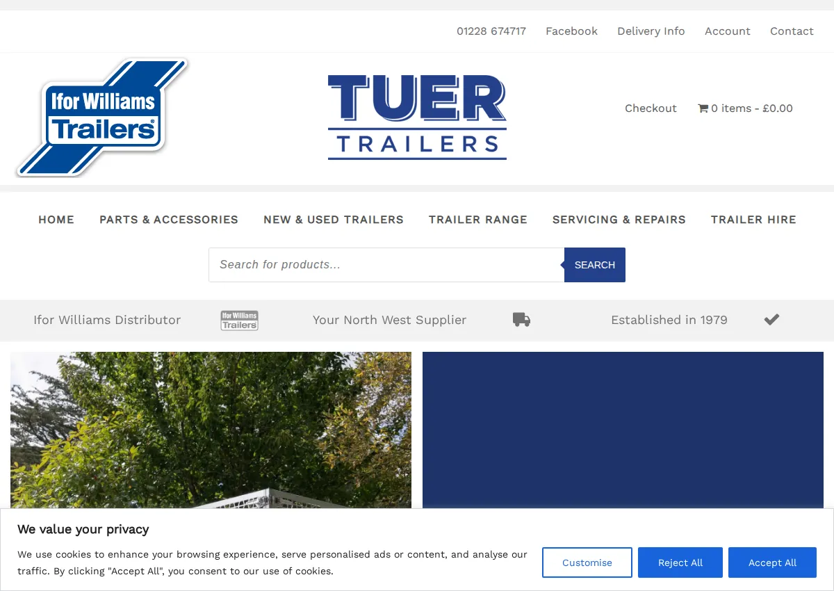Store homepage