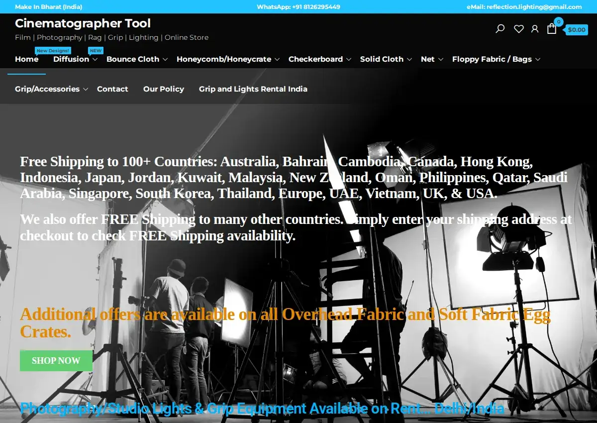 Store homepage