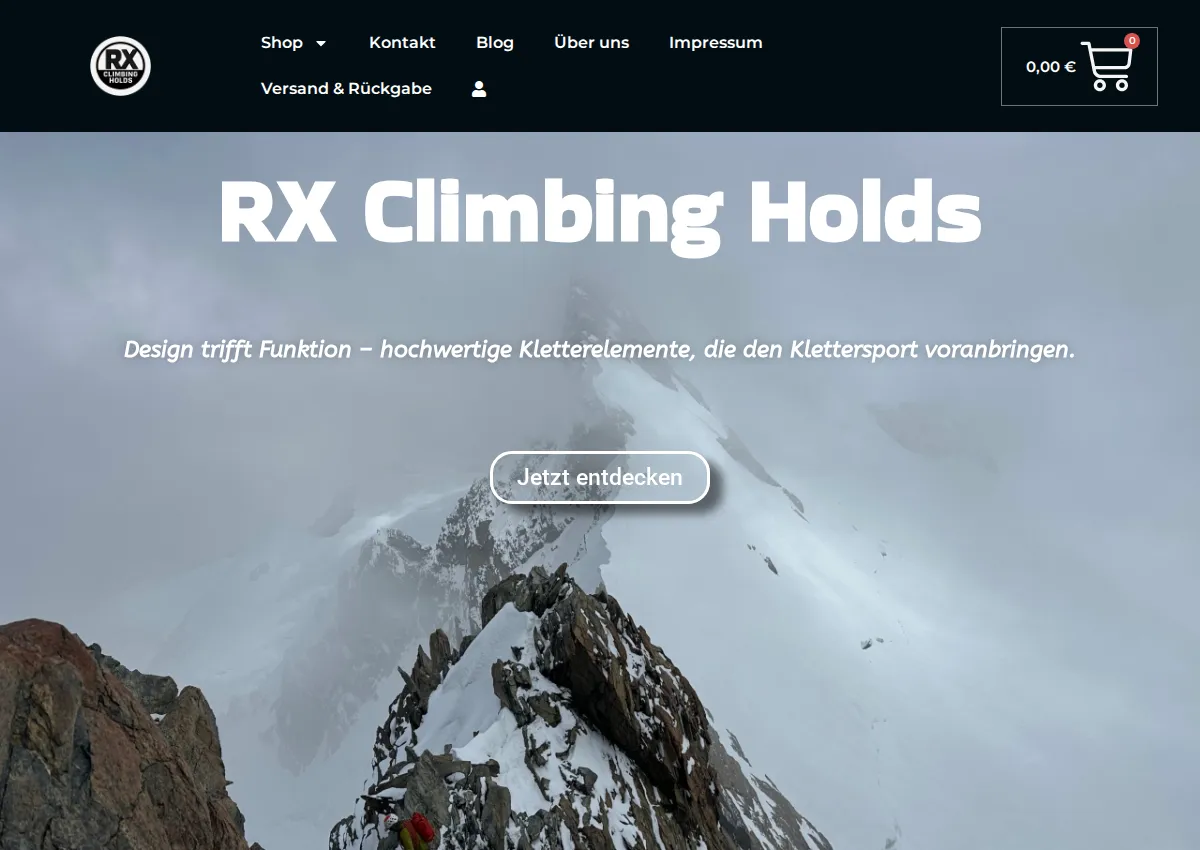 Store homepage