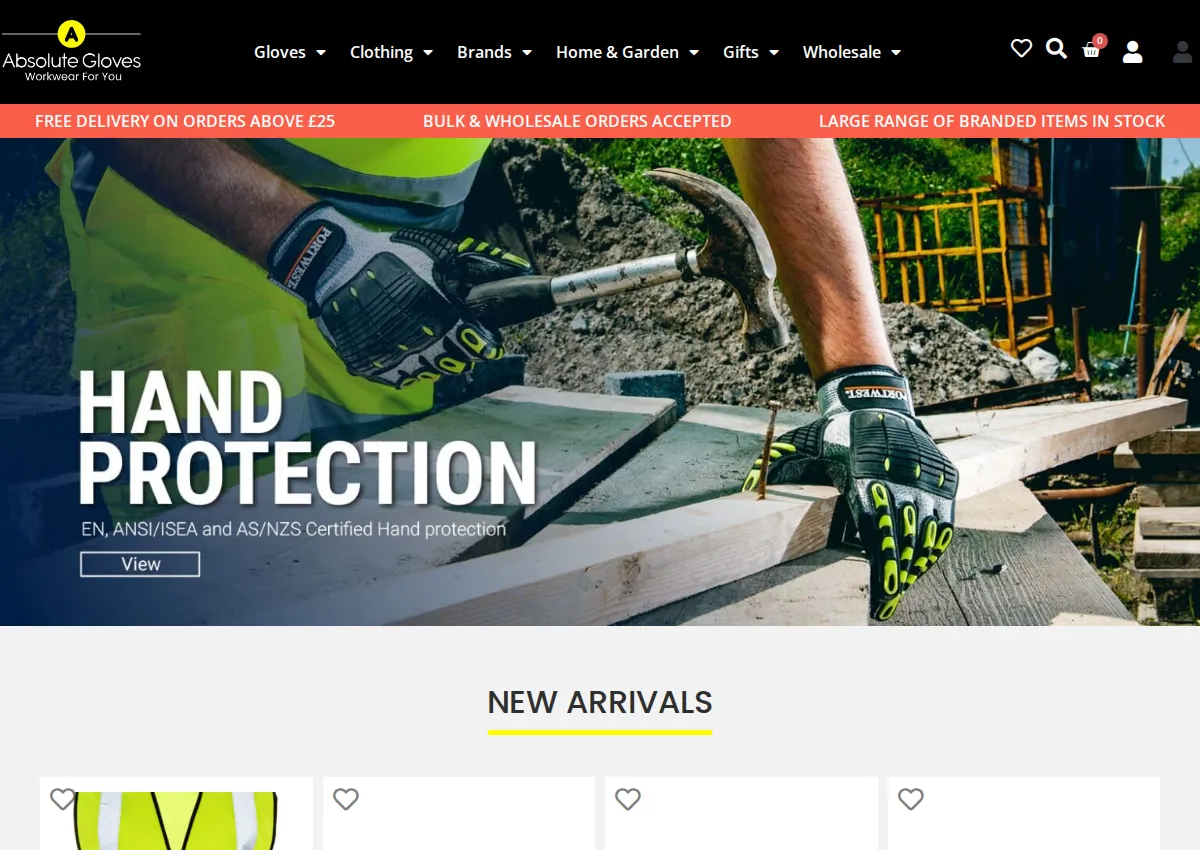 Store homepage