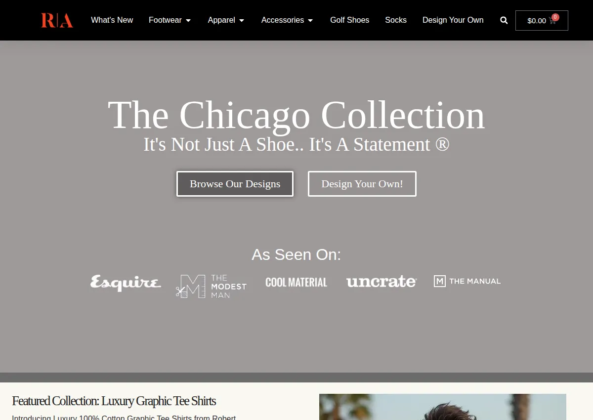 Store homepage