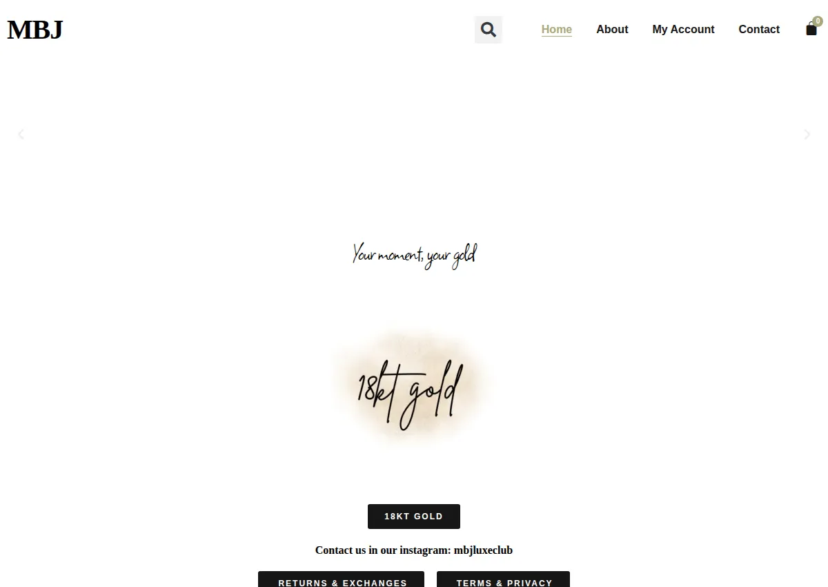 Store homepage