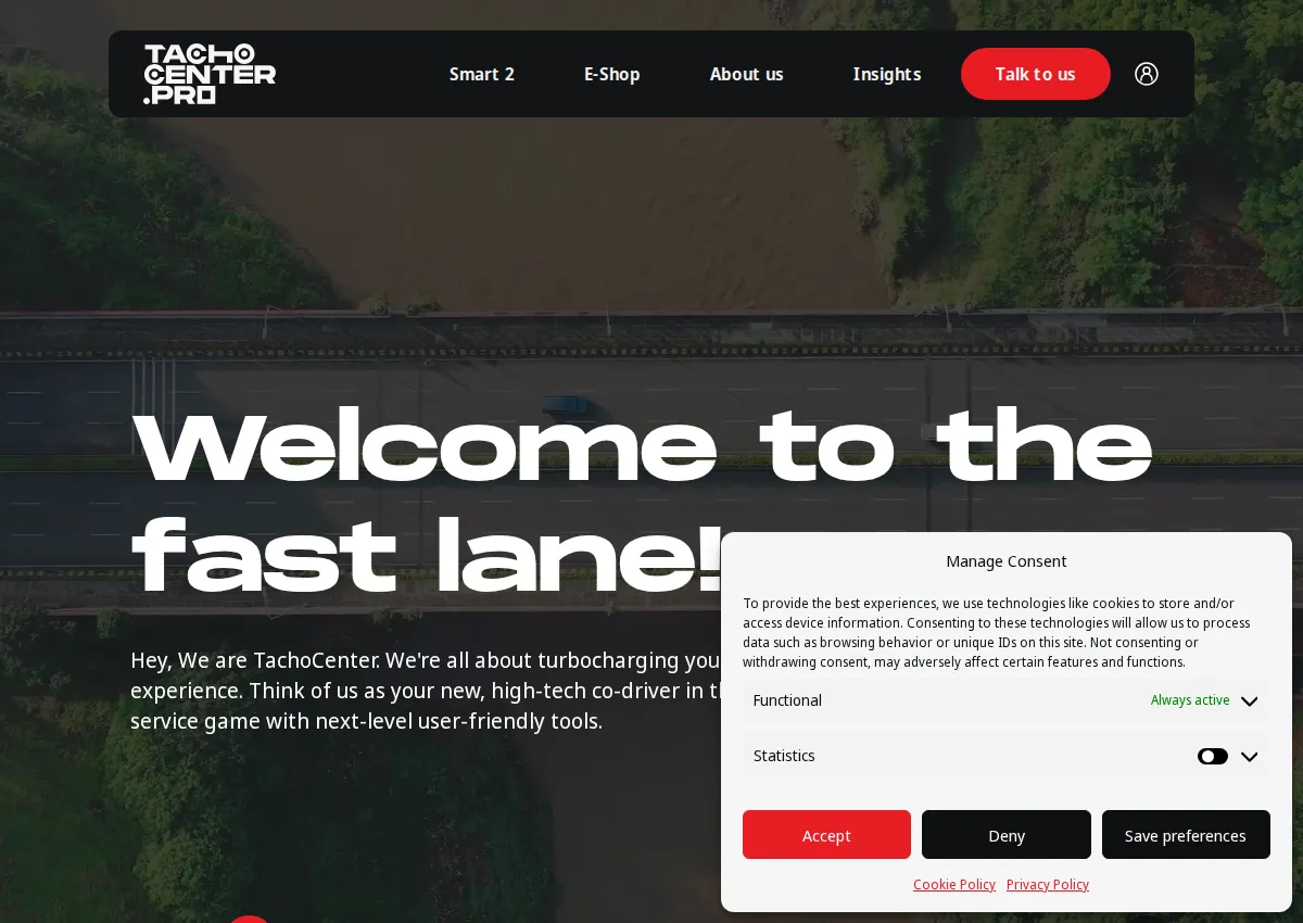 Store homepage