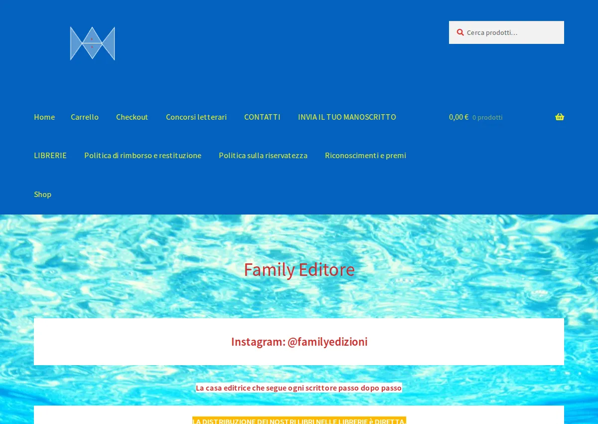 Store homepage