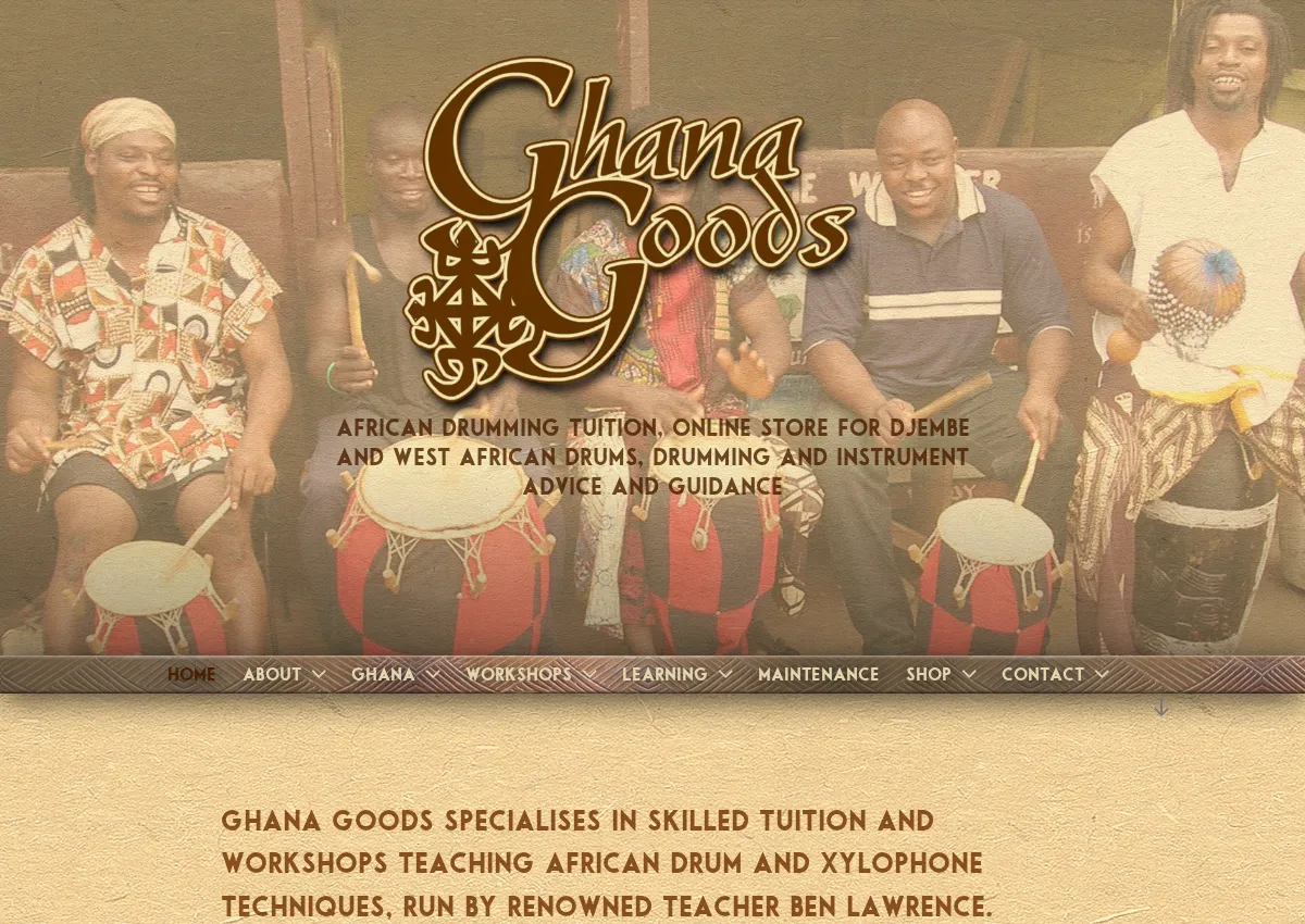 Store homepage