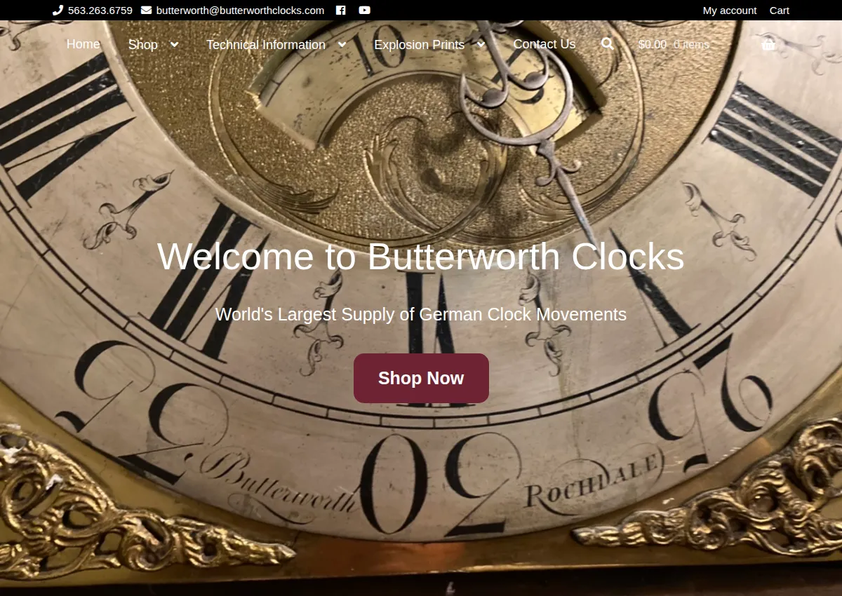 Store homepage