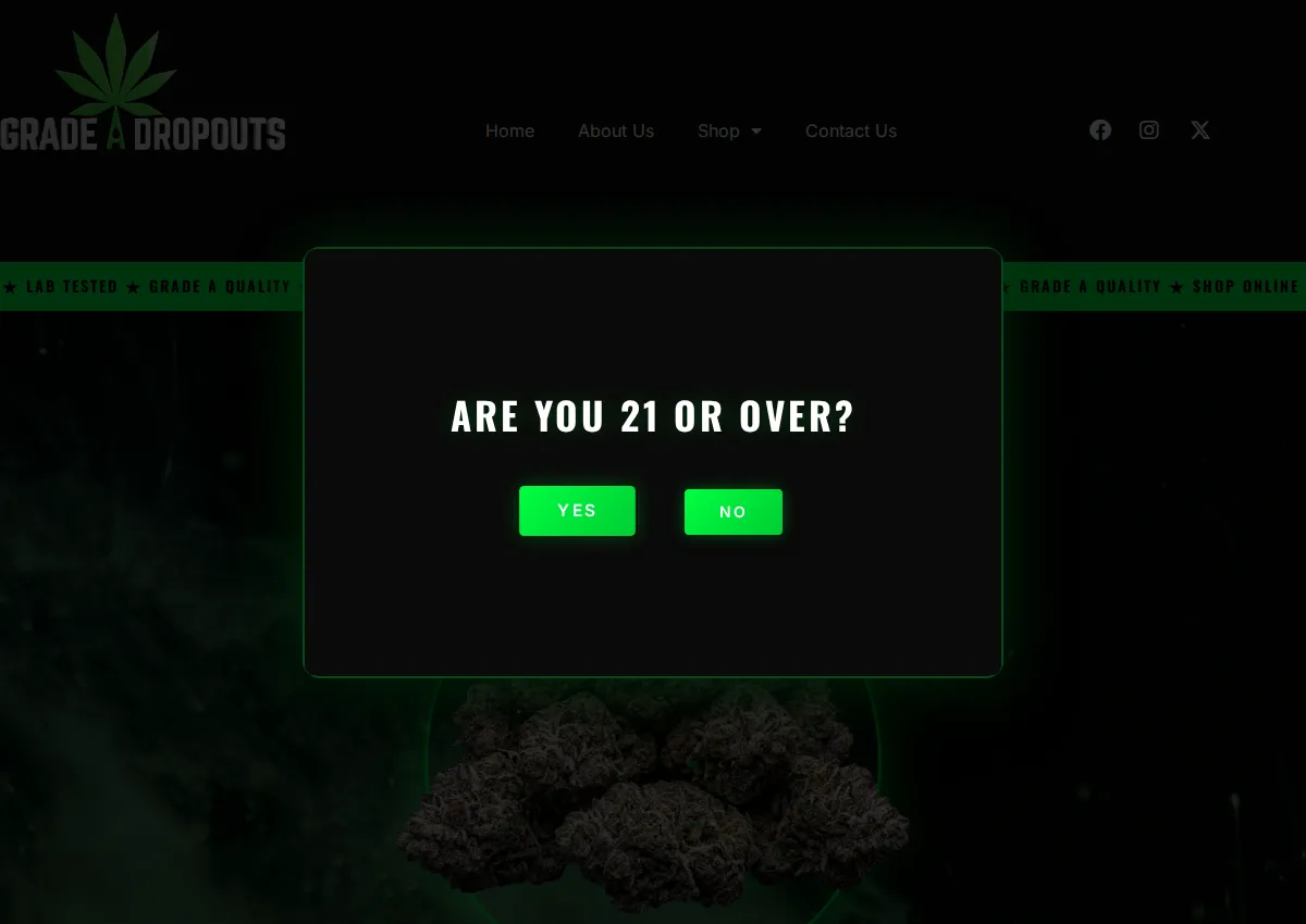 Store homepage