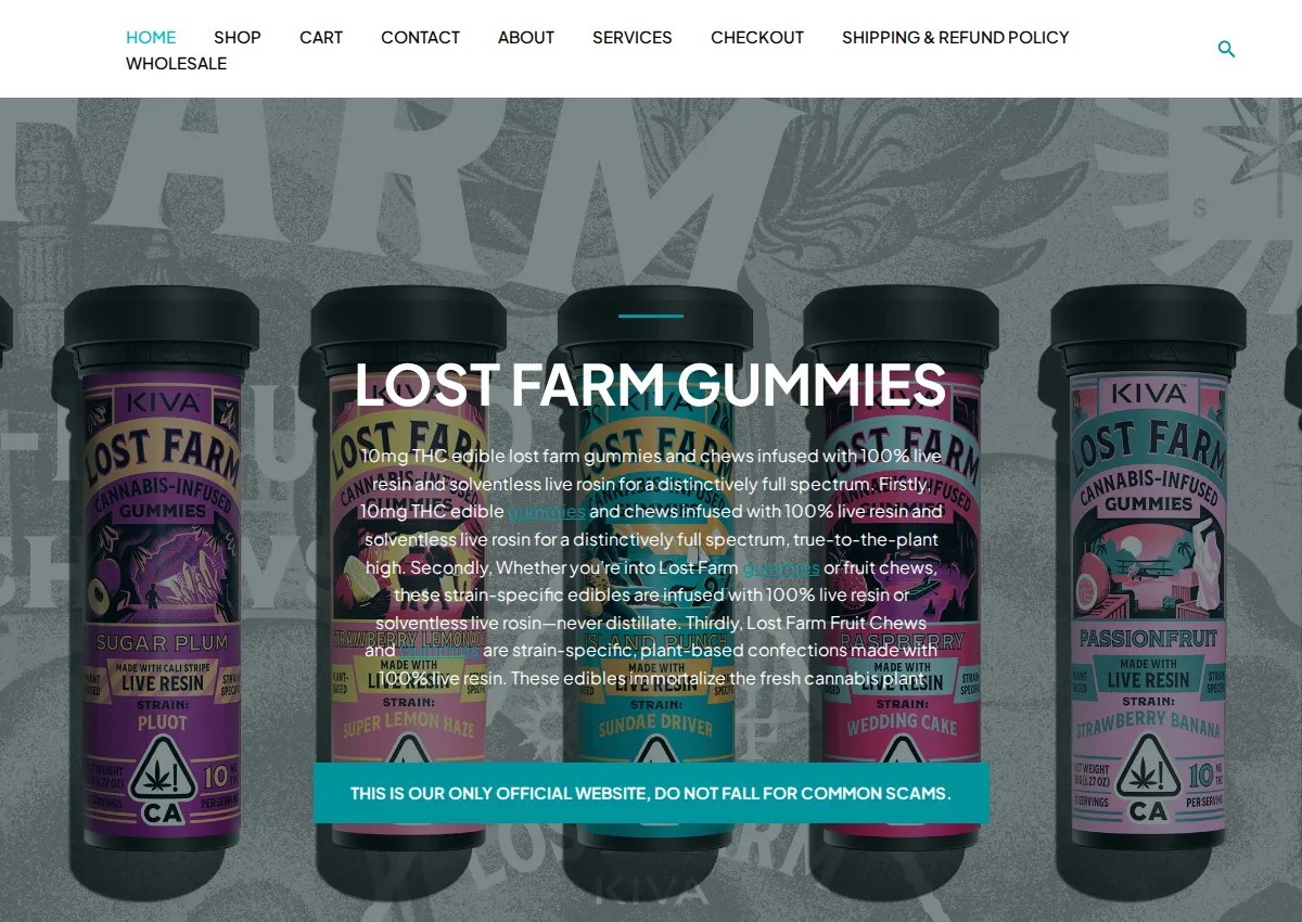 Store homepage