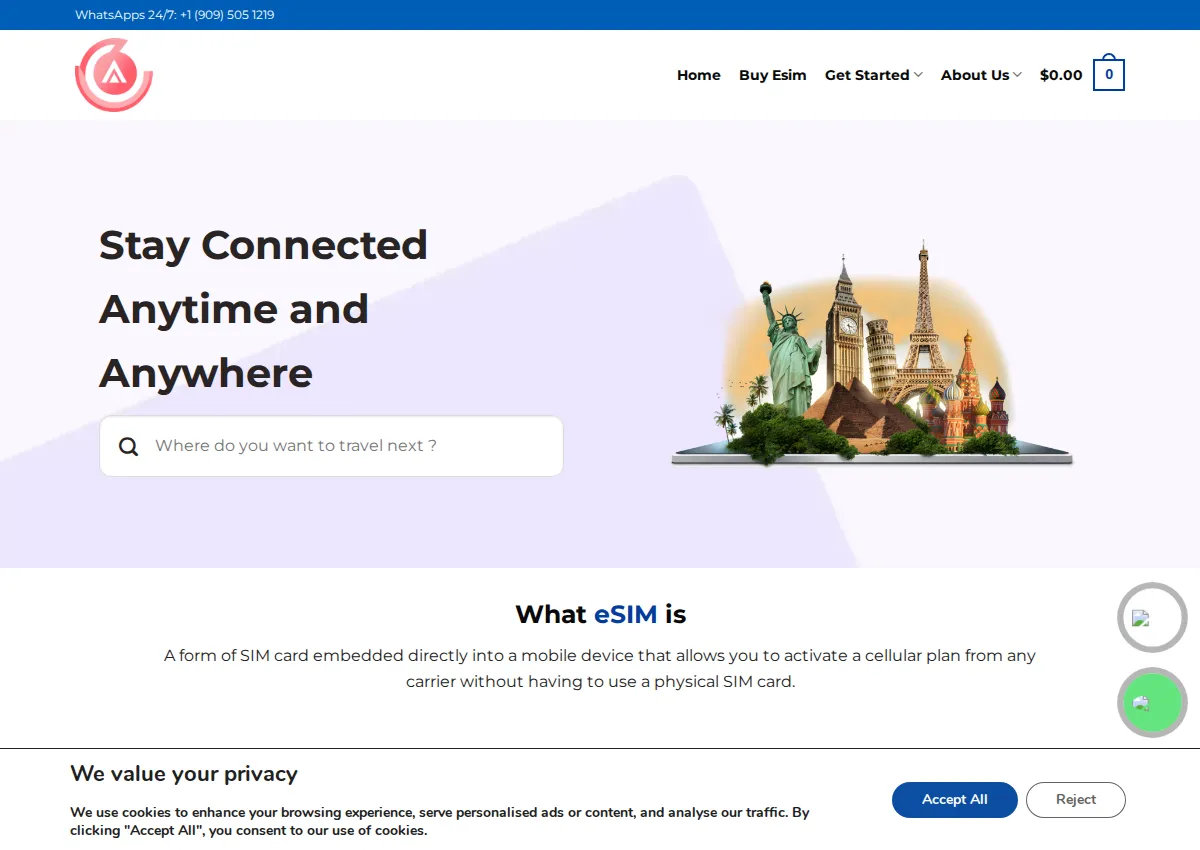Store homepage