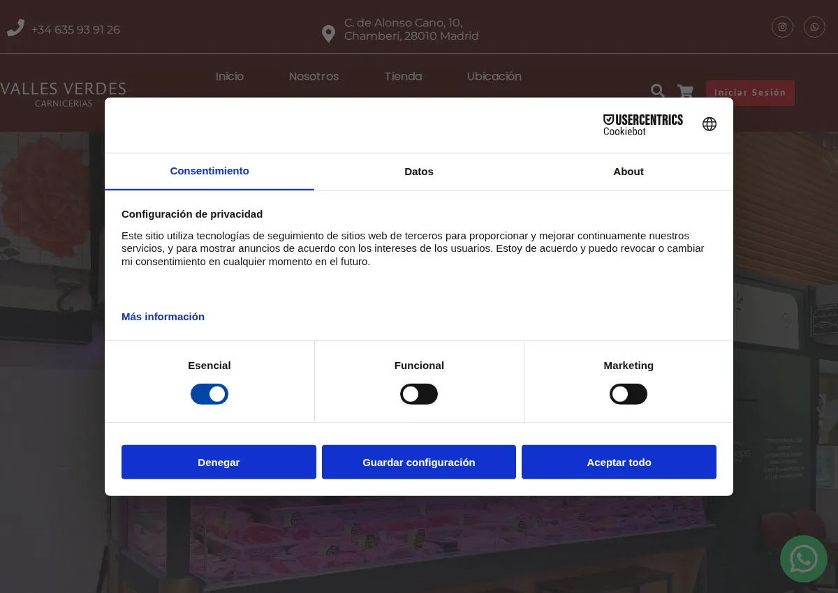Store homepage