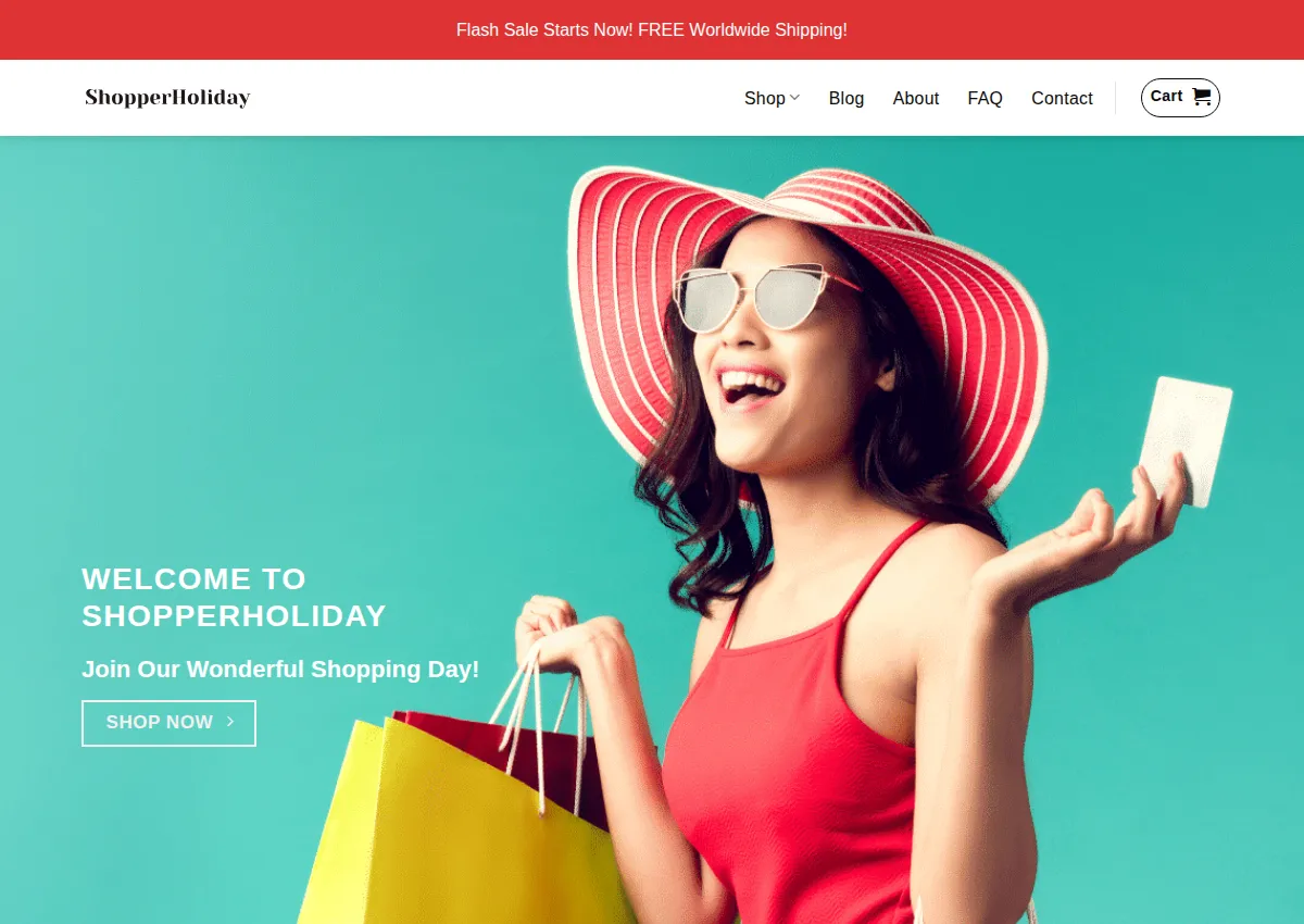 Store homepage