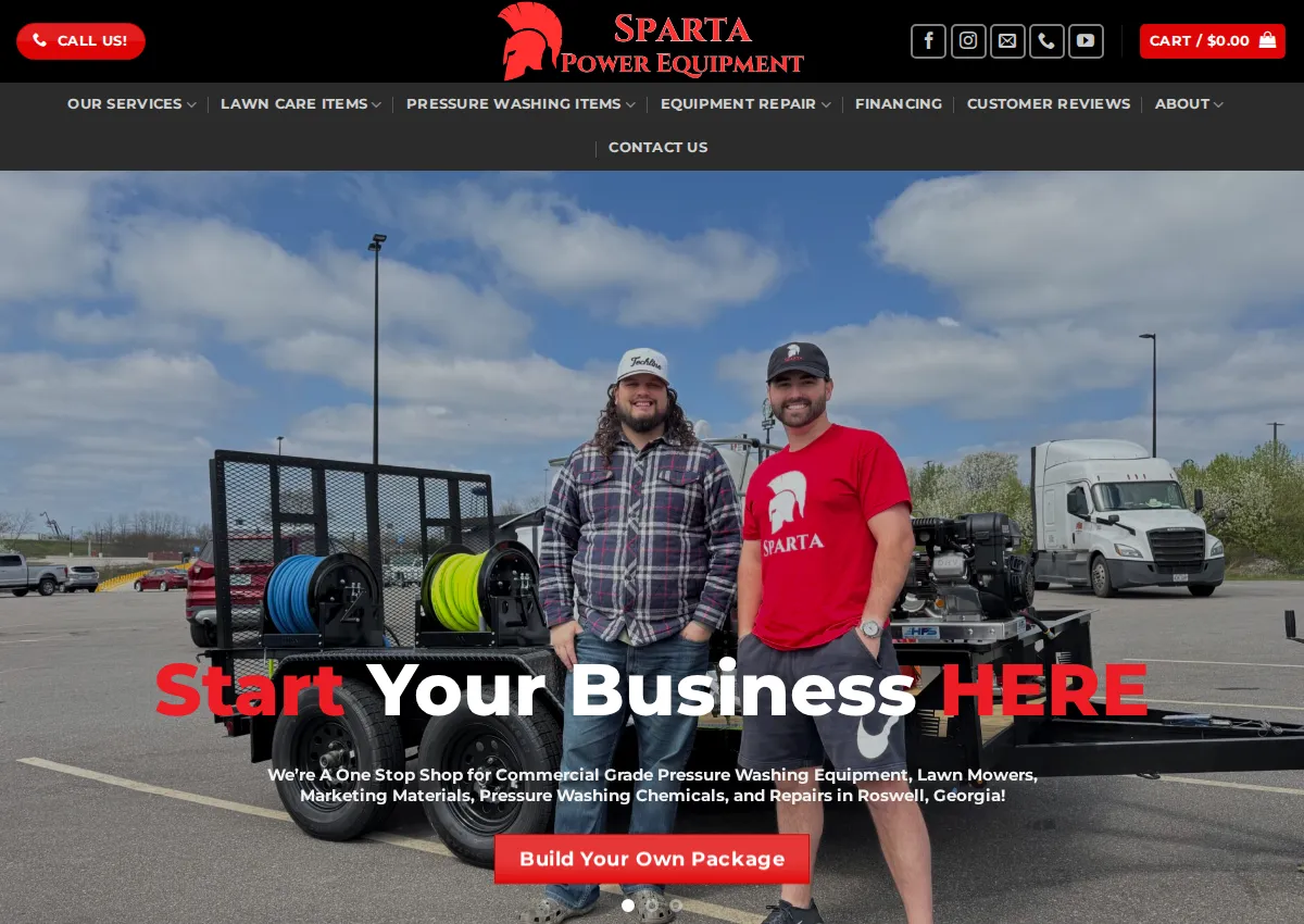 Store homepage