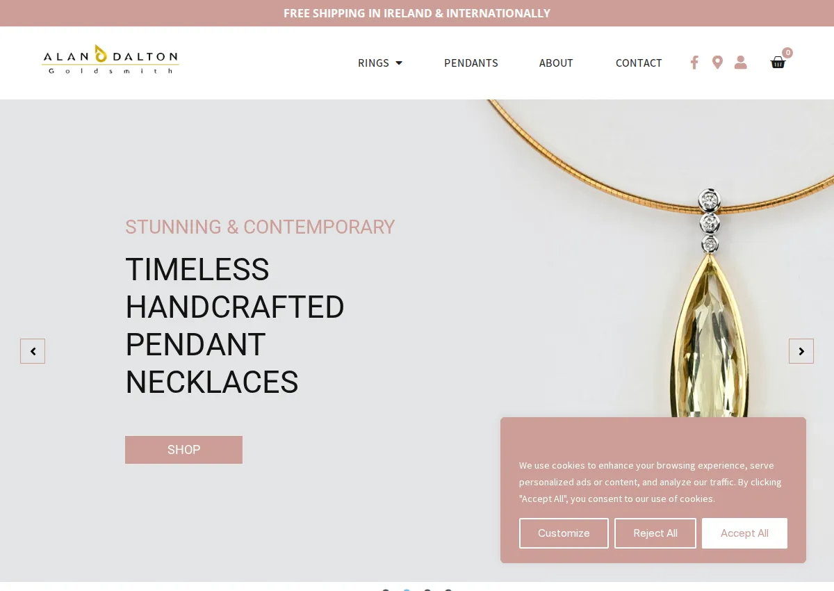 Store homepage