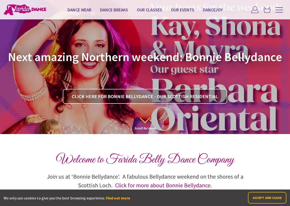 Store homepage