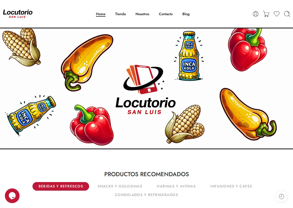 Store homepage
