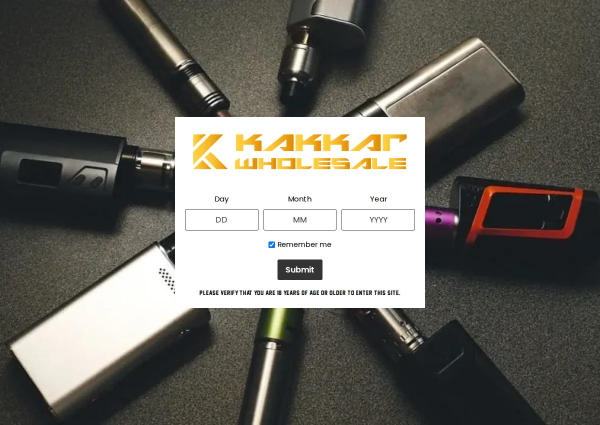 Store homepage