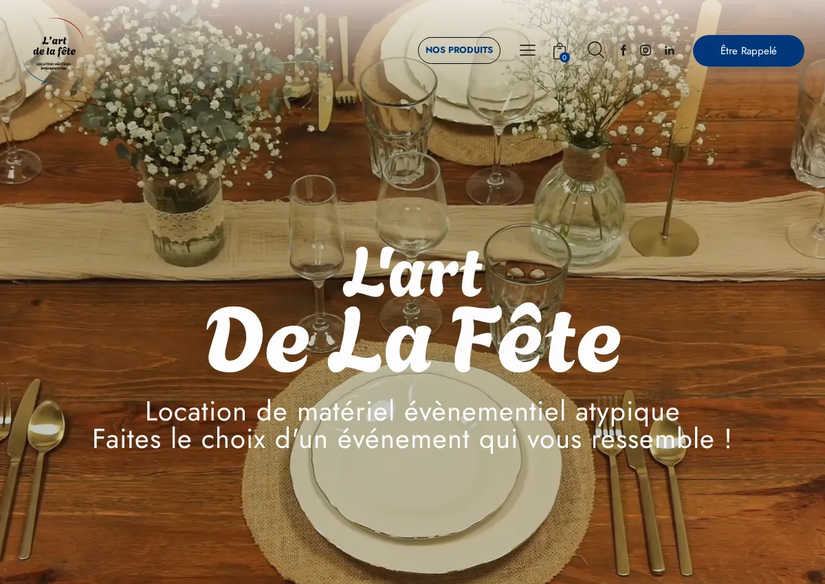 Store homepage