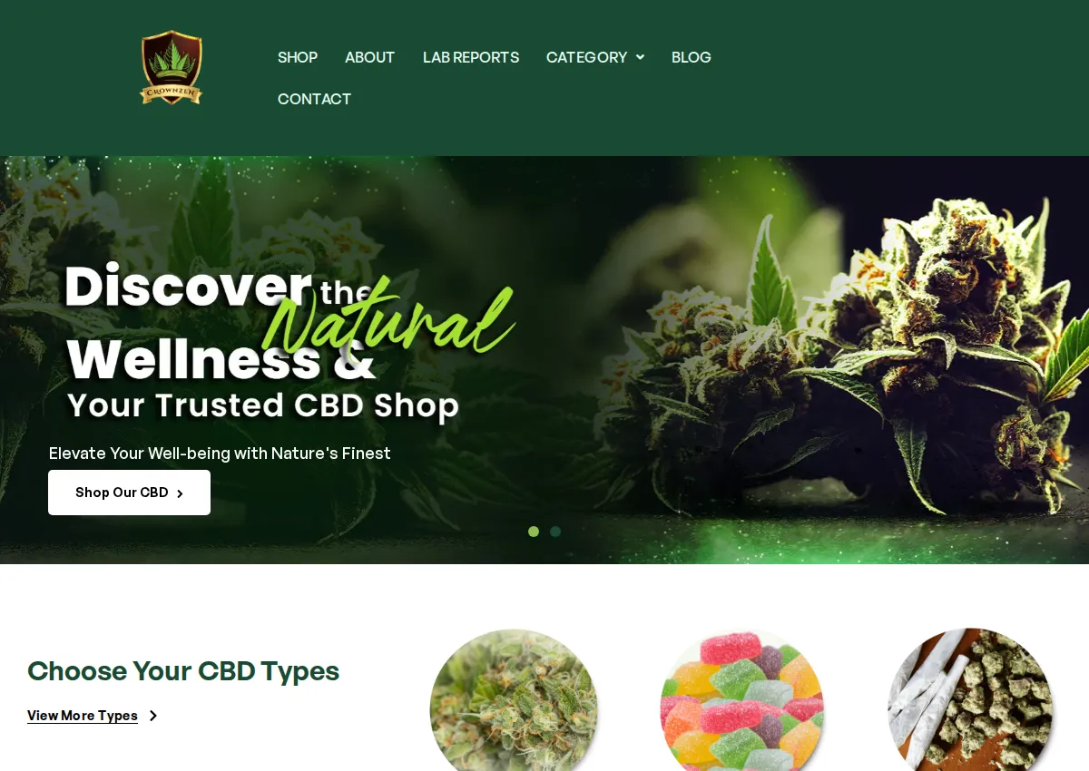 Store homepage