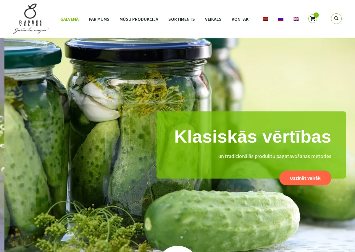 Store homepage