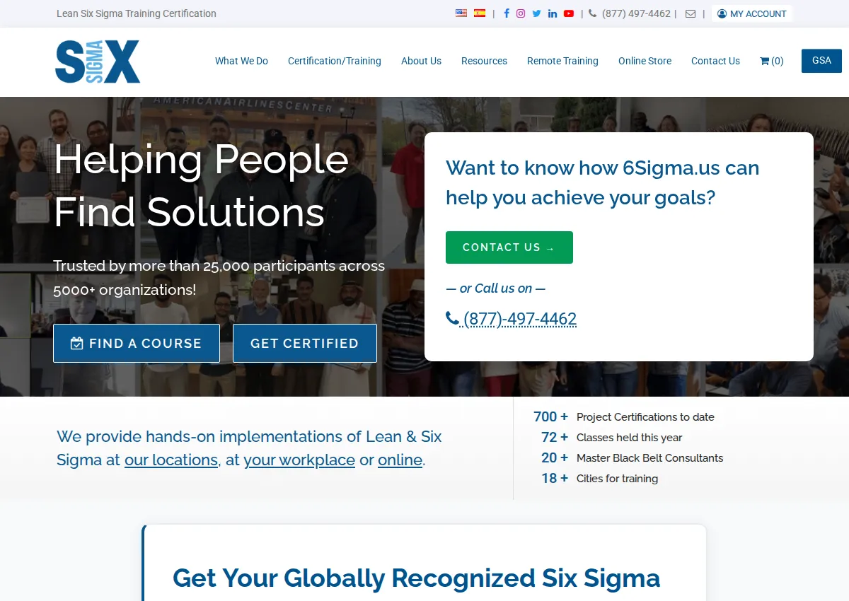 Store homepage