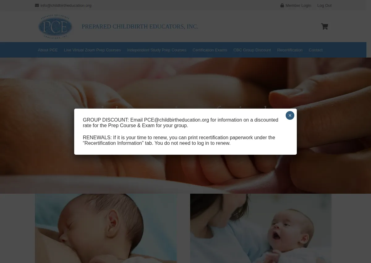 Store homepage