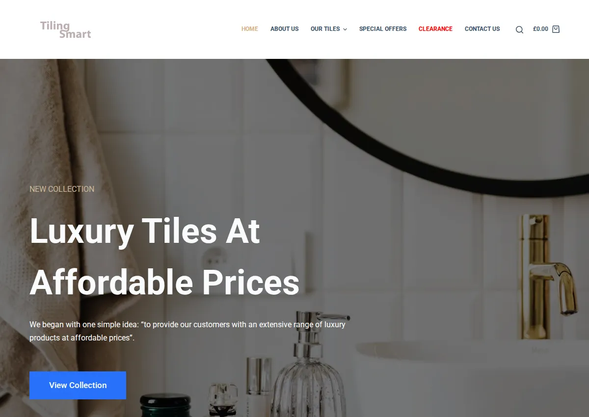 Store homepage